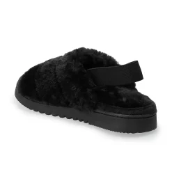 Women's Sonoma Goods For Life® Faux Fur Slide Slipper with Backstrap -Glamix Store 4797542 ALT2