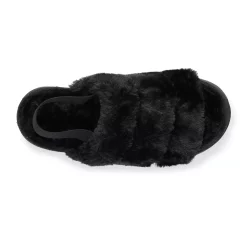 Women's Sonoma Goods For Life® Faux Fur Slide Slipper with Backstrap -Glamix Store 4797542 ALT4