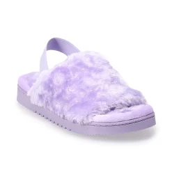 Women's Sonoma Goods For Life® Faux Fur Slide Slipper with Backstrap -Glamix Store 4797542 Lavender