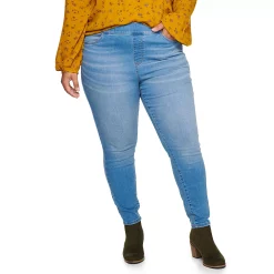 Plus Size Sonoma Goods For Life® Comfortable Favorite Mid-Rise Jeggings -Glamix Store 4916239 Mariano