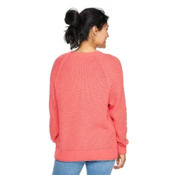 Women's Sonoma Goods For Life® All Over Stitch Crewneck Sweater -Glamix Store 4923526 ALT