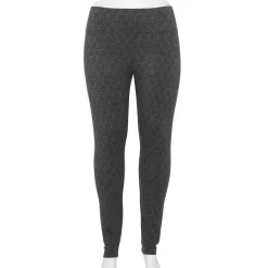 Plus Size Sonoma Goods For Life® Midrise Leggings -Glamix Store 4966829 Gray Geo Floral