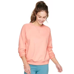 Women's Sonoma Goods For Life® Everyday Crewneck Sweatshirt -Glamix Store 4974237 Peach Dahlia