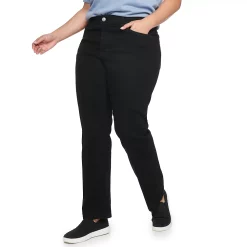 Plus Size Sonoma Goods For Life® Premium Elastic-Waist Midrise Straight-Leg Jeans -Glamix Store 4988856 Park