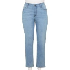 Plus Size Sonoma Goods For Life® Premium Mid-Rise Curvy Straight-Leg Jeans 12 Plus Size Sonoma Goods For Life® Premium Mid-Rise Curvy Straight-Leg Jeans -Glamix Store 4989903 Fauna