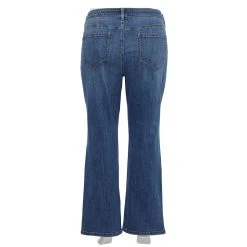 Plus Size Sonoma Goods For Life® Elastic-Waist Curvy Mid-Rise Bootcut Jeans -Glamix Store 4990173 ALT