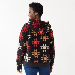 Women's Sonoma Goods For Life® Henley Sherpa Hoodie -Glamix Store 5092725 ALT