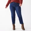 Petite Sonoma Goods For Life® High-Waisted Straight-Leg Crop Jeans