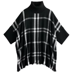 Women's Sonoma Goods For Life® Turtleneck Poncho -Glamix Store 5161618 ALT2