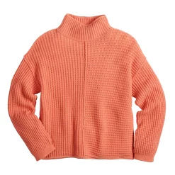 Women's Sonoma Goods For Life® Exposed Seaming Mockneck Sweater -Glamix Store 5195667 ALT5