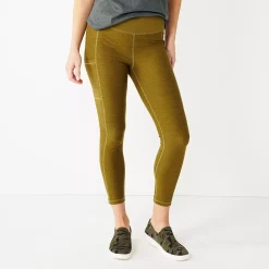 Women's Sonoma Goods For Life® High-Waisted Leggings -Glamix Store 5237945 Olive