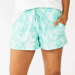 Women's Sonoma Goods For Life® Pajama Shorts -Glamix Store 5490352 Aqua Sky