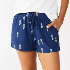 Women's Sonoma Goods For Life® Pajama Shorts -Glamix Store 5490352 Navy Pineapple