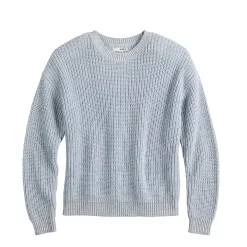 Women's Sonoma Goods For Life® Textured Drop-Shoulder Sweater -Glamix Store 5579623 ALT5