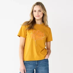 Women's Sonoma Goods For Life® Relaxed Graphic Tee -Glamix Store 5596692 Gold Valley Coffee