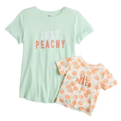 Maternity Sonoma Goods For Life® Mommy & Me Graphic Tee Set -Glamix Store 5599953 Peachy