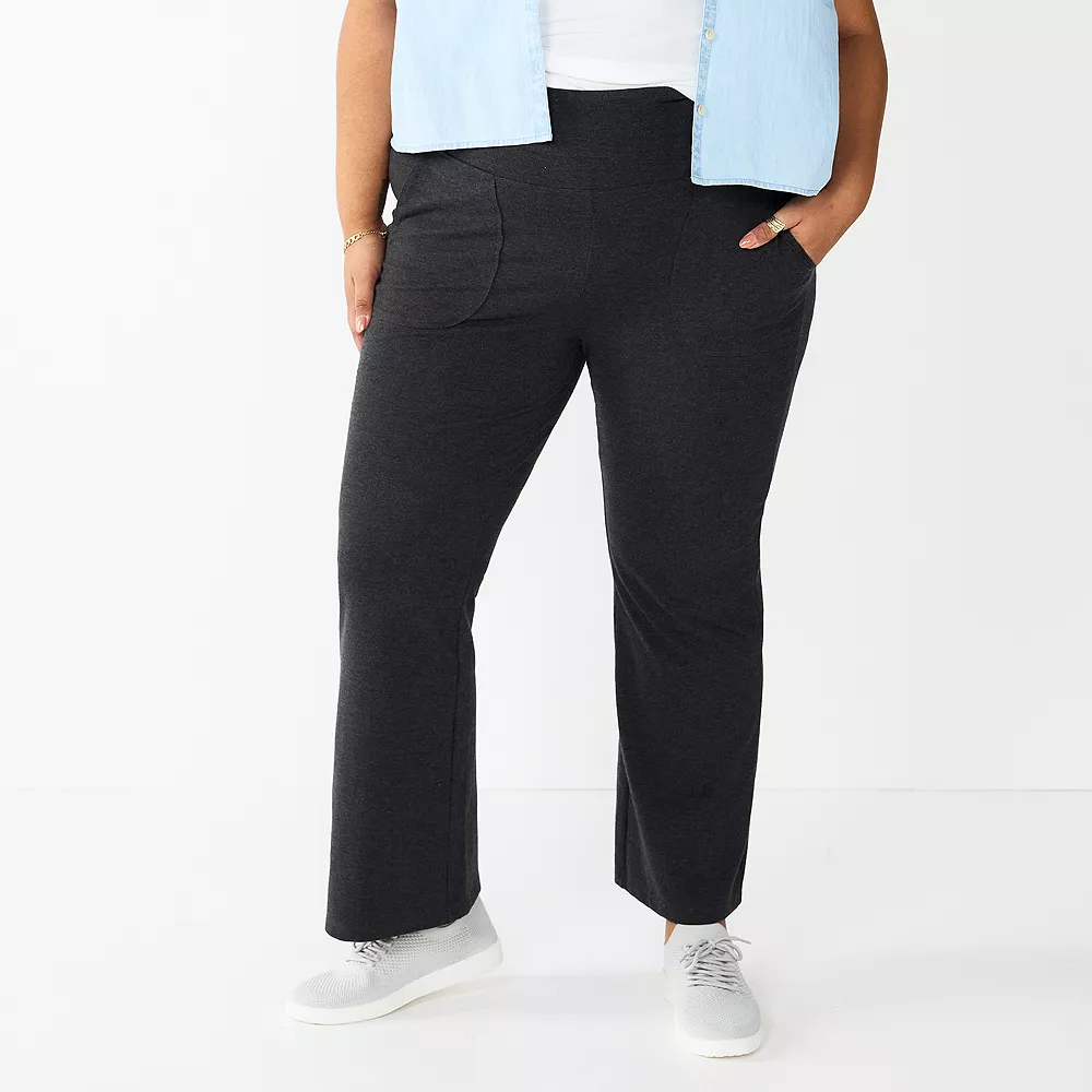 Plus Size Sonoma Goods For Life® High-Waisted Flare Leggings 4 Plus Size Sonoma Goods For Life® High-Waisted Flare Leggings - Image 4