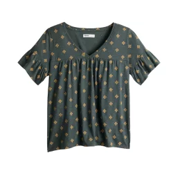 Women's Sonoma Goods For Life® Ruffled Babydoll Top -Glamix Store 5665750 ALT5