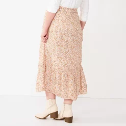 Maternity Sonoma Goods For Life® Smocked Waist Skirt -Glamix Store 5666013 ALT