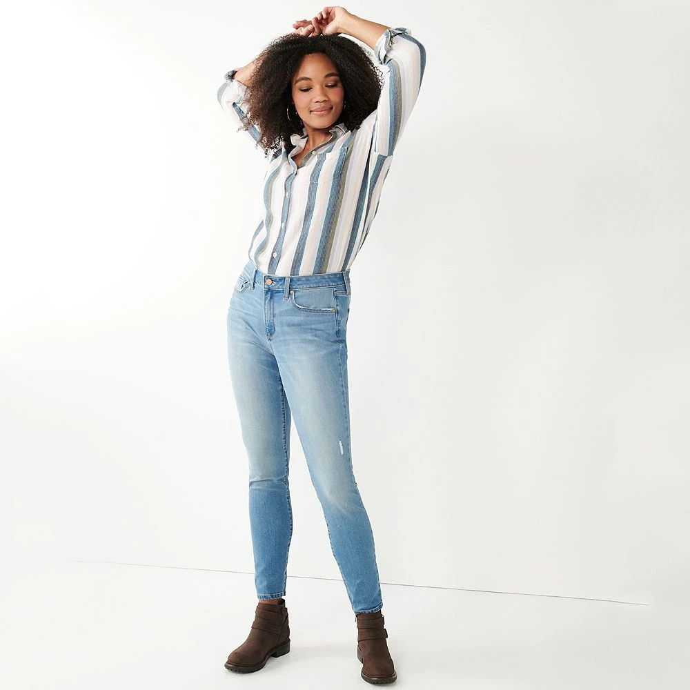 Women's Sonoma Goods For Life® Curvy High-Waisted Skinny Jeans 10 Women's Sonoma Goods For Life® Curvy High-Waisted Skinny Jeans - Image 10