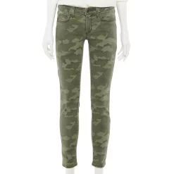 Women's Sonoma Goods For Life® Supersoft Stretch Midrise Skinny Jeans -Glamix Store 5671206 Green Camo