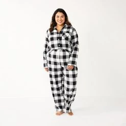 Plus Size Sonoma Goods For Life® Flannel Pajama Shirt & Pajama Pants Sleep Set -Glamix Store 5677717 ALT2