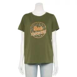 Women's Sonoma Goods For Life® Short Sleeve Graphic Tee -Glamix Store 5686029 Pumpkin Spice