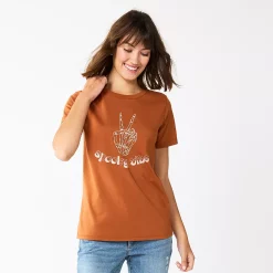 Women's Sonoma Goods For Life® Short Sleeve Graphic Tee -Glamix Store 5686029 Spooky Vibes