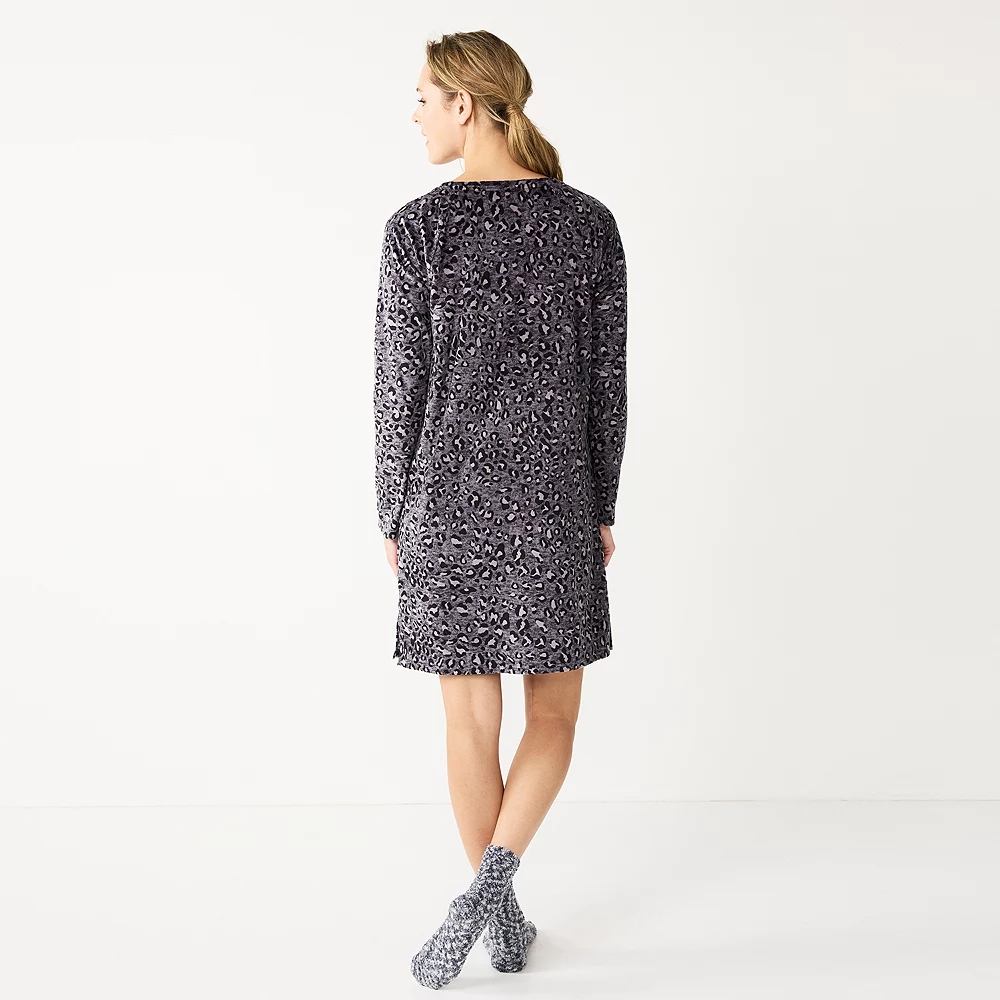 Women's Sonoma Goods For Life® 2-pc. Long Sleeve Crewneck Sleepshirt & Socks Set 6 Women's Sonoma Goods For Life® 2-pc. Long Sleeve Crewneck Sleepshirt & Socks Set - Image 6