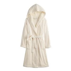 Women's Sonoma Goods For Life® Hooded Plush Long Robe -Glamix Store 5693609 ALT5