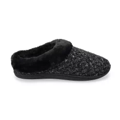 Women's Sonoma Goods For Life® Cozy Knit Clog Marled Basket Weave Slippers -Glamix Store 5697308 ALT
