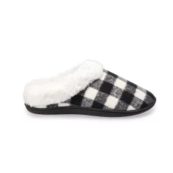 Women's Sonoma Goods For Life® Faux Fur Buffalo Plaid Clog Slippers -Glamix Store 5697310 ALT