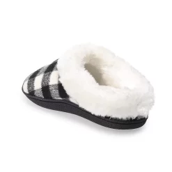 Women's Sonoma Goods For Life® Faux Fur Buffalo Plaid Clog Slippers -Glamix Store 5697310 ALT2