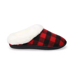 Women's Sonoma Goods For Life® Faux Fur Buffalo Plaid Clog Slippers -Glamix Store 5697310 ALT5