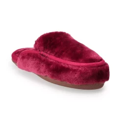 Sonoma Goods For Life® Women's Faux Fur Moccasin Slippers -Glamix Store 5697313 Rhubarb