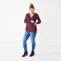 Maternity Sonoma Goods For Life® Nursing Wrap Top -Glamix Store 5703650 ALT2