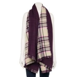Women's Sonoma Goods For Life® Oblong Reversible Scarf 10 Women's Sonoma Goods For Life® Oblong Reversible Scarf -Glamix Store 5731216 Purple