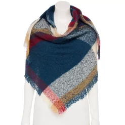 Women's Sonoma Goods For Life® Slub Yarn Boucle Triangle Scarf -Glamix Store 5731416 Navy