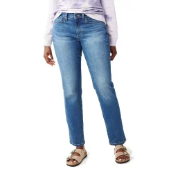 Women's Sonoma Goods For Life® Straight-Leg High-Waisted Curvy Jeans