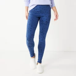 Women's Sonoma Goods For Life® Midrise Leggings 17 Women's Sonoma Goods For Life® Midrise Leggings -Glamix Store 6120748 Navy Geo Floral