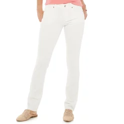 Women's Sonoma Goods For Life® Supersoft Midrise Straight-Leg Jeans -Glamix Store 6142731 White